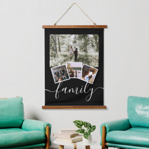 Family Photo Collage Custom Personalized Hanging Tapestry