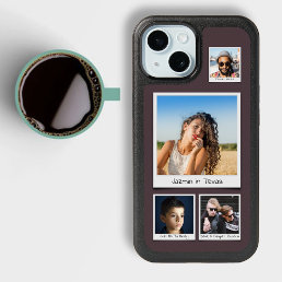 Family Photo Collage Eggplant Purple Otterbox iPhone 15 Case