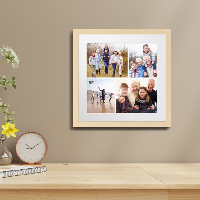 Family Photo Collage Framed Art (Table Top)