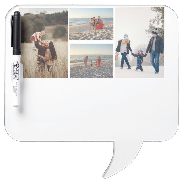 Family Photo Collage home office Dry Erase Board (Front)