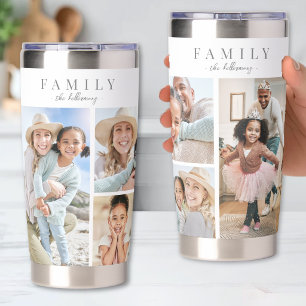Family Photo Collage Insulated Tumbler