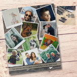 Family Photo Collage Jigsaw Puzzle<br><div class="desc">Custom photo jigsaw puzzle with 11 of your favourite pictures. The photo template is set up to display your photos in a square instagram style format. It's always the small pieces that make the big picture! Turn favorite memories, designs, and quotes into a great game by making your own puzzle....</div>