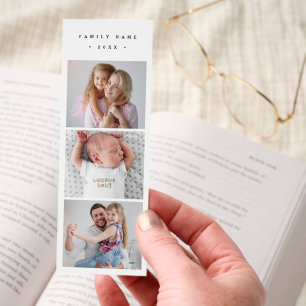 Family Photo Collage l Reading Lovers  Bookmarks