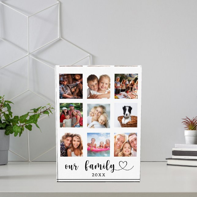 Family photo collage love heart script clear (Creator Uploaded)