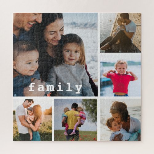 Family Photo Collage Memories Keepsake Jigsaw Puzz Jigsaw Puzzle