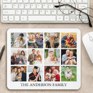 Family Photo Collage Mouse Pad