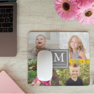Family Photo Collage Mouse Pad