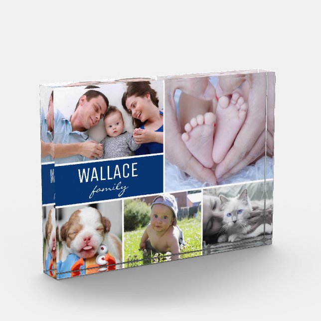 Family Photo Collage Multiple pictures Block (Left)