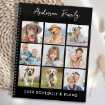 Family Photo Collage Personalized Name 2023 Planner<br><div class="desc">Custom photo collage calendar planner. Keep all your appointments and schedule handy with our fun photo planner that has 9 photos to personalize and name. This trendy photo collage planner is perfect for work schedule, kids school events, family appointments, and your favorite pets dog schedule. Design is on front and...</div>