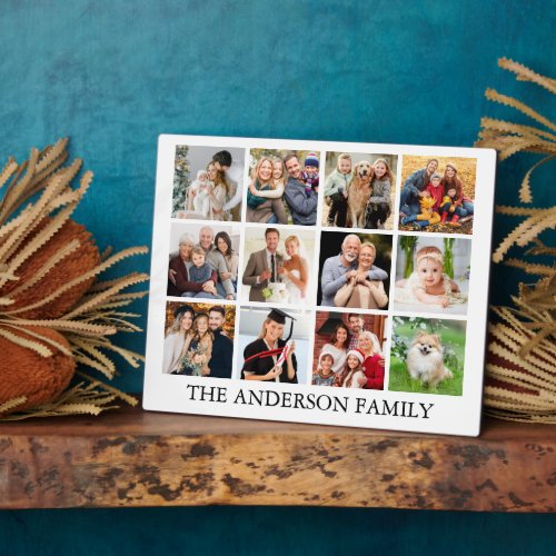 Family Photo Collage Plaque