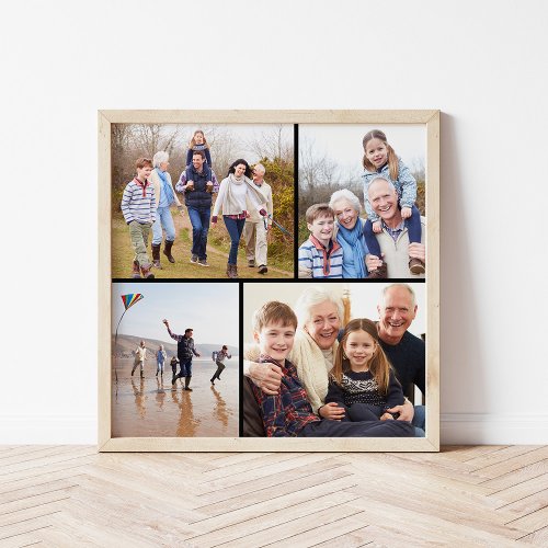 Family Photo Collage Poster