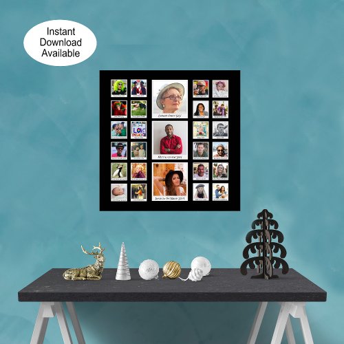 Family Photo Collage Poster