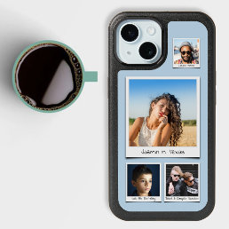 Family Photo Collage Powder Blue Otterbox iPhone 15 Case