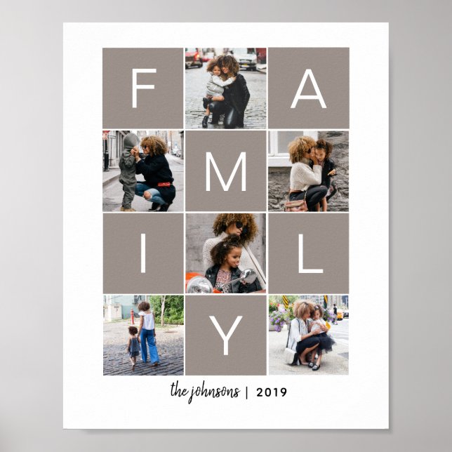 Family photo collage print (Front)