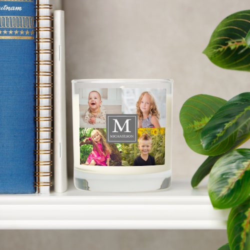 Family Photo Collage Scented Candle