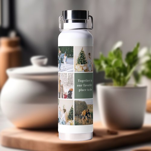 Family Photo Collage Together Is Our Favorite Water Bottle