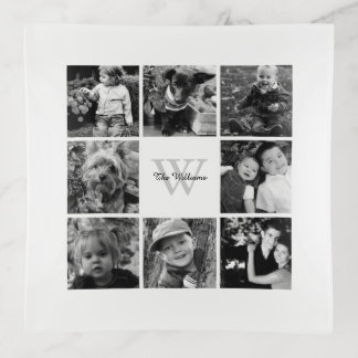 Family Photo Collage Trinket Tray