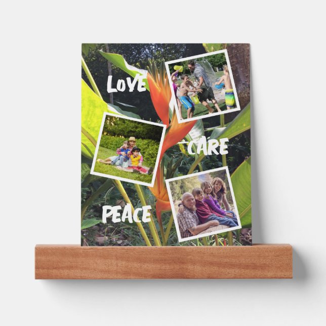 Family Photo Collage Values Picture Ledge (Front)