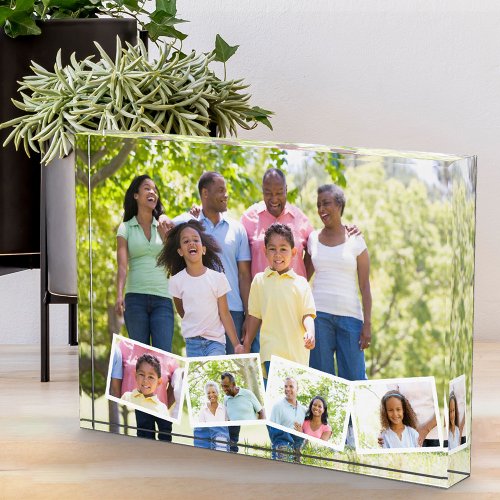 Family Photo Collage w Zigzag Photo Strip