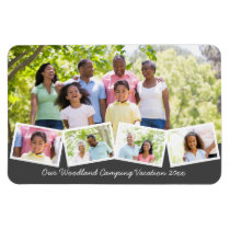 Family Photo Collage w Zigzag Photo Strip Flexible Magnet Family Photo Collage w Zigzag Photo Strip Flexible Magnet