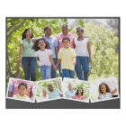 Family Photo Collage w. Zigzag Photo Strip - Grey