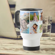 Family Photo Collage With 6 Photos And Custom Text Travel Mug at Zazzle