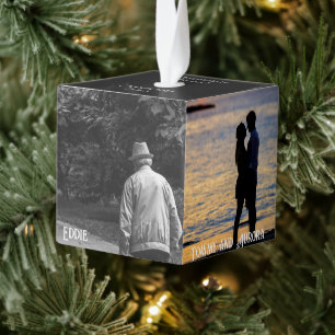 Family Photo Cube 5 Photo's Cube Ornament
