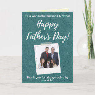 Family Photo Custom Father's Day Card