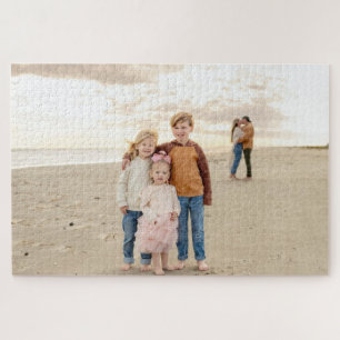 Family Photo Custom Personalize Jigsaw Puzzle