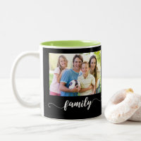 Family Photo Design Two-Tone Coffee Mug