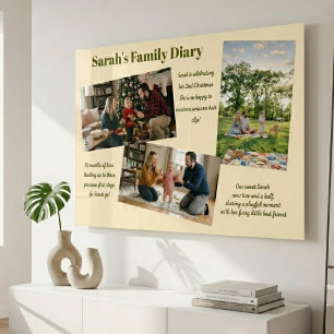 Family Photo Diary Acrylic Wall Art
