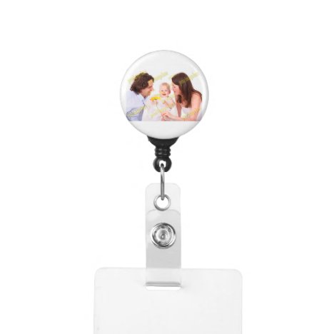 Family Photo Easy Budget Template Badge Holder