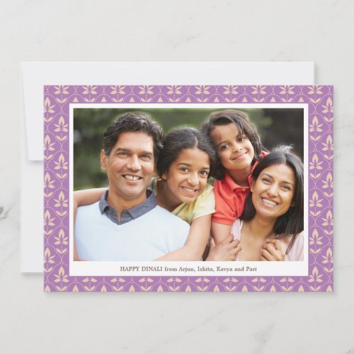 Family Photo Editable Color Happy Diwali Card