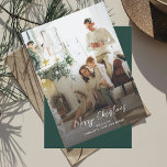 Family Photo Elegant Christmas Holiday Card<br><div class="desc">Cherish your family's precious moments this Christmas holiday season with our custom photo Christmas card. This unique greeting card showcases a favorite family photograph. Personalize it your most treasured snapshot, from candid moment to posed portrait. Add a personalized message to make your seasonal greetings even more special. This one-of-a-kind card...</div>