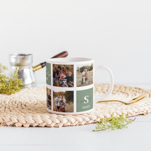 Family Photo  Family Quote Coffee Mug