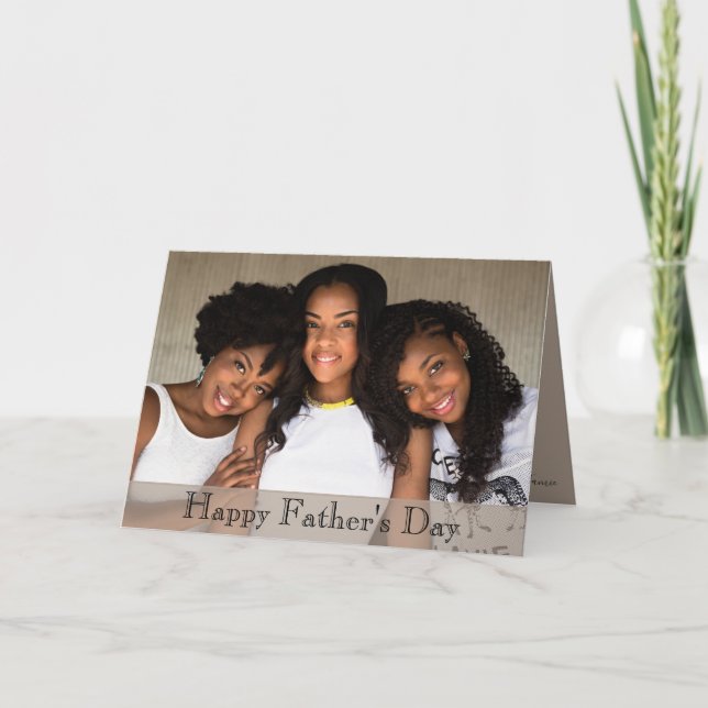 Family Photo Fathers Day Card (Front)