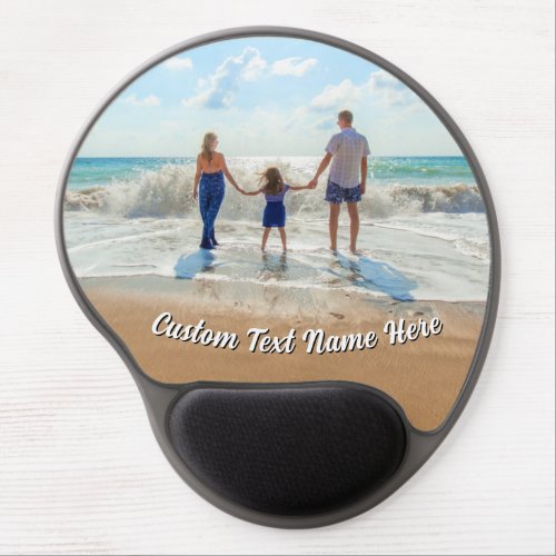 Family Photo Gel Mouse Pad Personalized Text