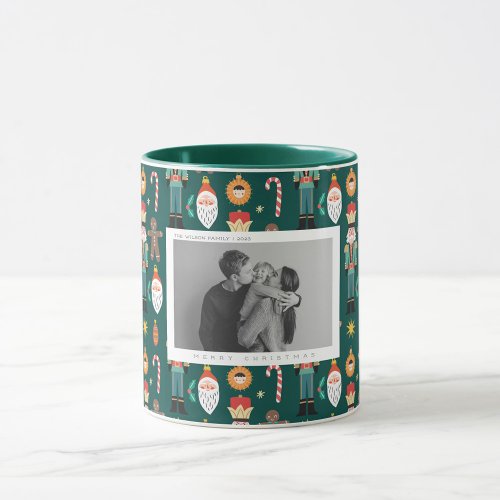 Family Photo gift  Colored Noel Christmas Mug
