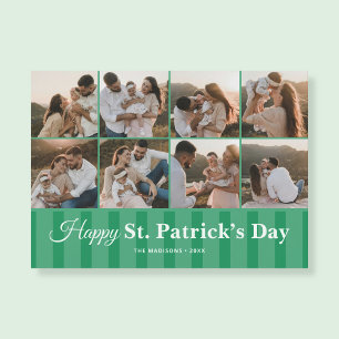 Family Photo Happy St Patricks Day Holiday Card