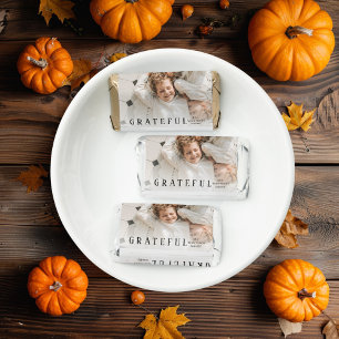 Family Photo Happy Thanksgiving Grateful Hershey's Miniatures