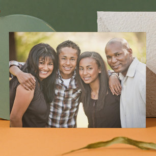 Family Photo Holiday Postcard