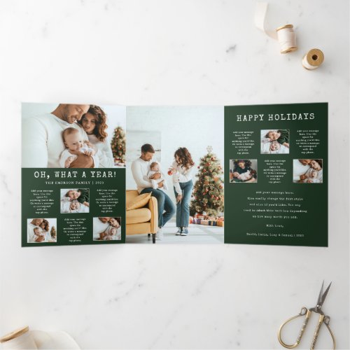 Family Photo Holiday Trifold Card