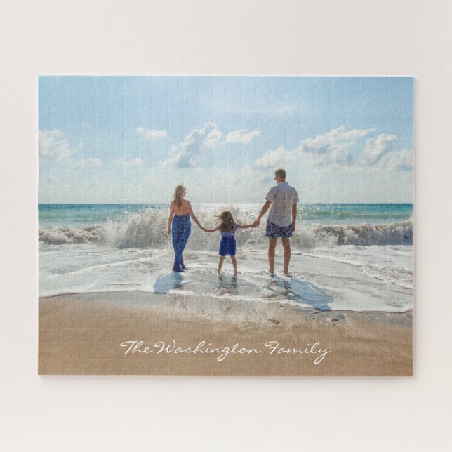 Family Photo Jigsaw Puzzle (Horizontal)