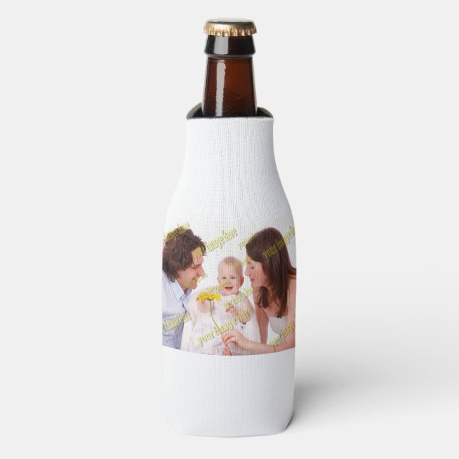 FAMILY Photo ✨ Lovely Custom  Bottle Cooler (Bottle Front)