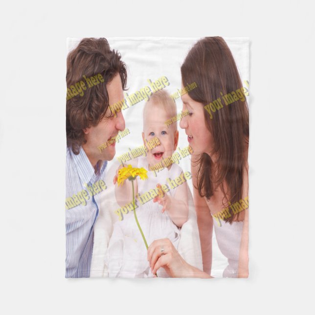 FAMILY Photo ✨ Lovely Custom  Fleece Blanket (Front)