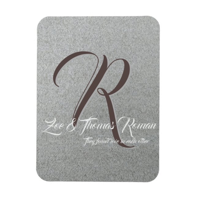 Family photo magnet for fridge (Vertical)