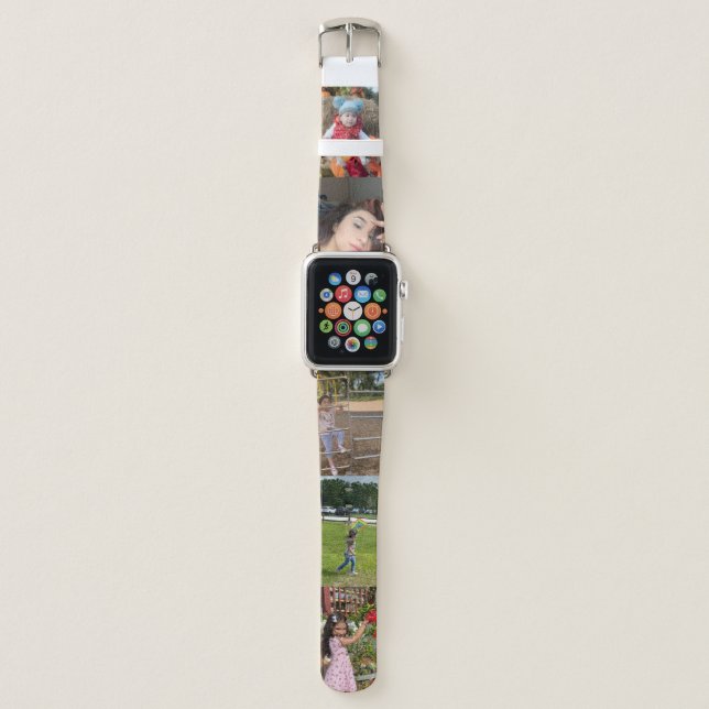 Family Photo Memorable Gift Apple Watch Band (Front)