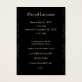 family photo memorial announcements (Back)