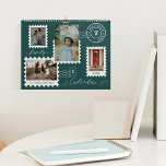 Family Photo Memories Fun Delivery Postage Stamps Calendar<br><div class="desc">Fun and memorable family photo memory postage stamps calendar. Design features our fun postage stamps photo collage design. Cover collage with 4 photos to display your special photos of your family and memories. Postage stamp elements with family signaure and monogram. Each month of the calendar features a single photo with...</div>