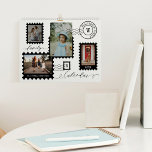 Family Photo Memories Fun Delivery Postage Stamps Calendar<br><div class="desc">Fun and memorable family photo memory postage stamps calendar. Design features our fun postage stamps photo collage design. Cover collage with 4 photos to display your special photos of your family and memories. Postage stamp elements with family signaure and monogram. Each month of the calendar features a single photo with...</div>